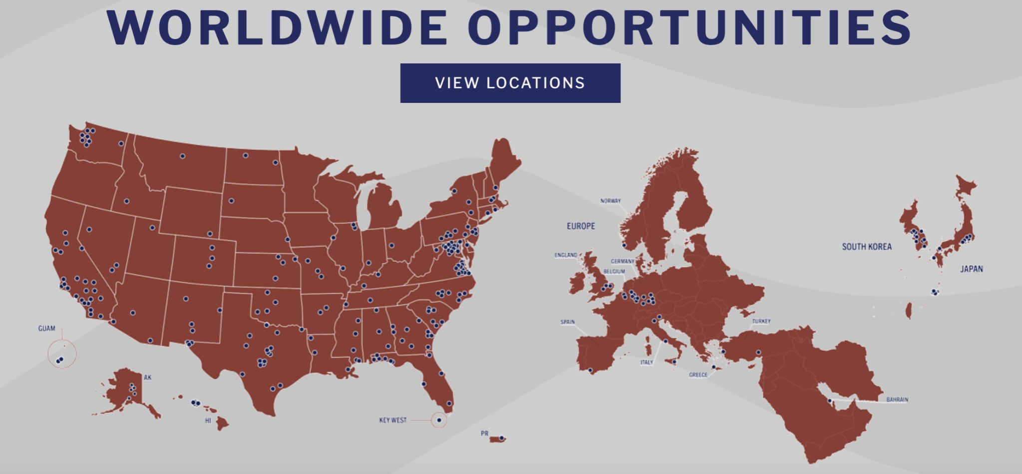 Worldwide Opportunities Map Image